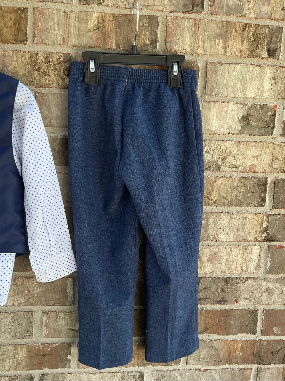 Take 50% OFF- Van Heusen 3pcs Boys Navy Blue Dress Vest, Shirt&Pants Set, Size-5